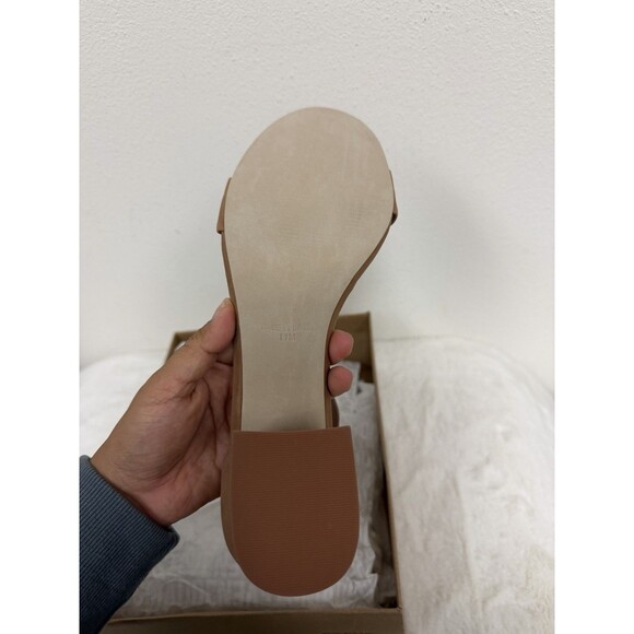 STEVE MADDEN Womens Brown Irenee Toe Block Heel Leather Heeled Sandal Size 11 - Picture 8 of 8